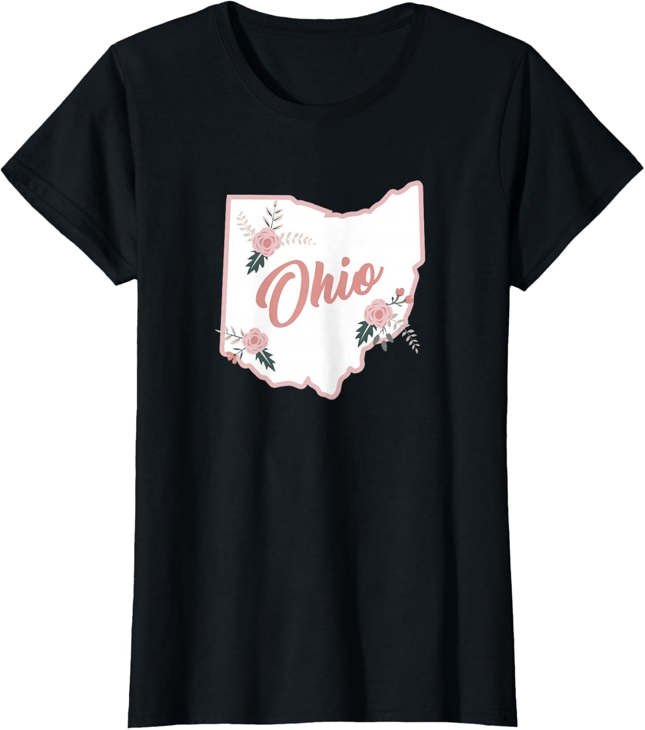 Cute Ohio State Floral Rose — Ohio apparel design