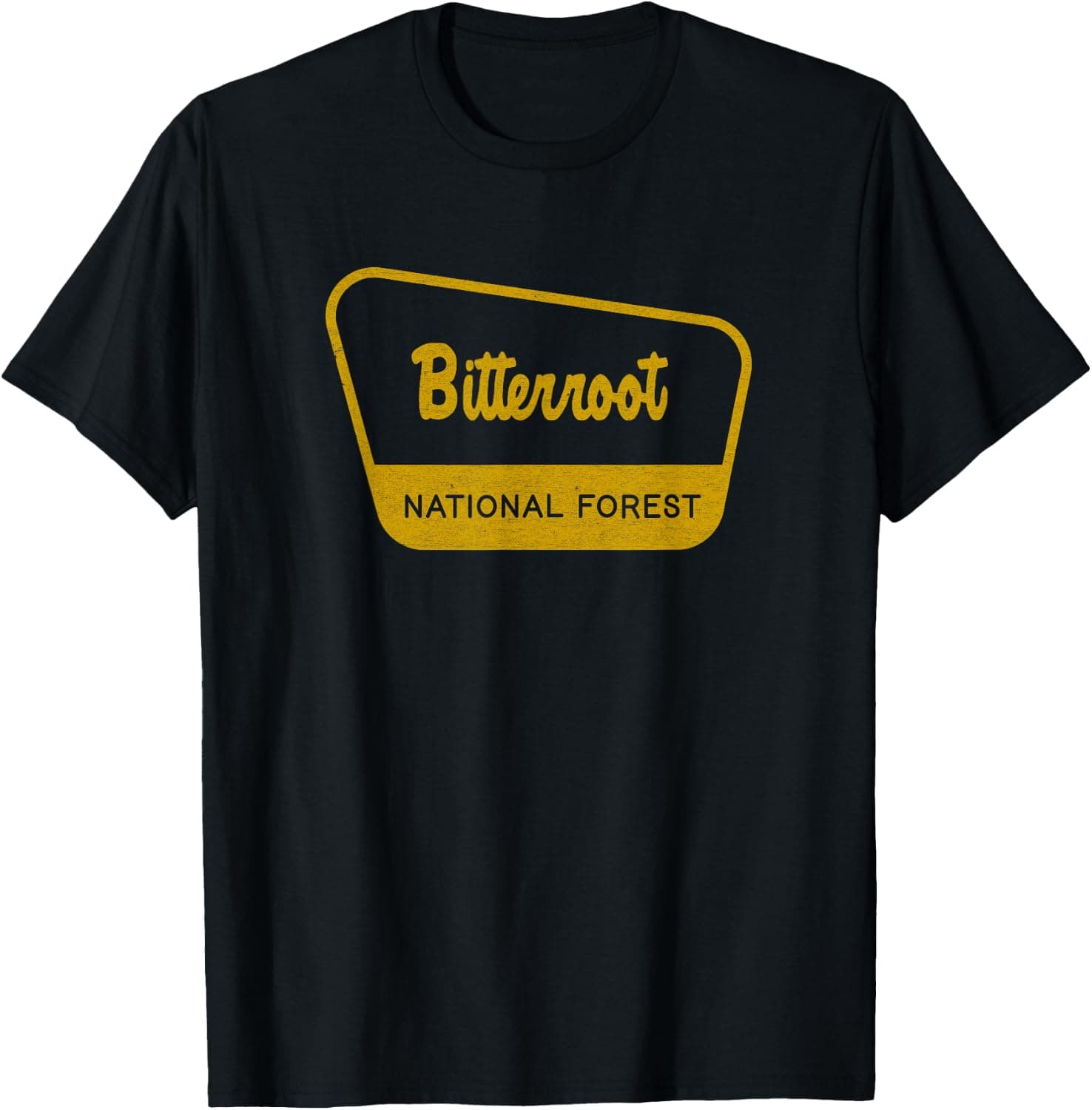 Bitterroot National Forest Vintage Inspired Sign Graphic — National Forests apparel design